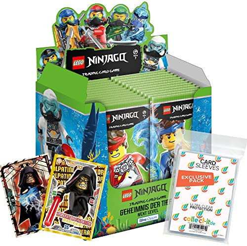 collect-it.de MY HOME OF CARDS + TOYS Exklusive Aufbewahrungshüllen im Bundle mit Blue Ocean - Lego Ninjago 7 Next Level Trading Cards (1 Display)
