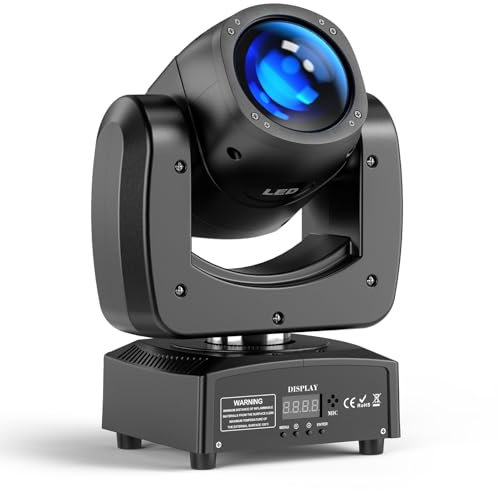 100W Cabeza Móvil Luces Discoteca RGBW LED DMX512 DJ Luces Escenario Foco Profesional para Fiesta Casa Bar Club Disco Party