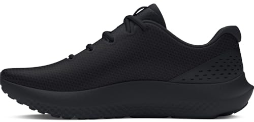 Under Armour Men's Charged Surge 4 Sneaker, (001) Black/Black/Black, 12 X-Wide