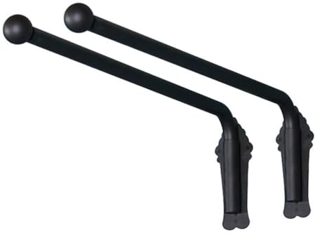 RSBFER Asta per Tende per finestre con Braccio oscillante da 2 Pezzi, espositore per Tende con Rotazione di 180° per Pannelli Laterali Binario per Tende della Porta Anteriore,Nero,120cm/47in