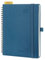 POPRUN Kalender 2025 Wochenplaner (Aug.2024-Dez.2025) Ringbuch mit Softcover, ca. A5 (22 x 16,5 cm), 17-Monate-Terminplaner 2025 1 Woche 2 Seite mit FSC®-Zertifiziertem Papier - Marineblau
