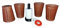 Schockbesteck Schocken Spiel Set mit 4 Würfelbecher und 12 Würfeln Meierbesteck Knobel