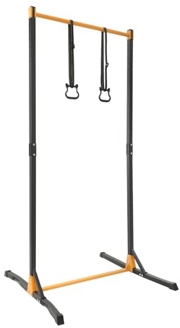 Power Tower Dip Station - Barra per trazioni, autoportante, per l'allenamento della forza in casa, torre multifunzione per allenamento della forza, altezza 160-215 cm, altezza regolabile, 400 kg