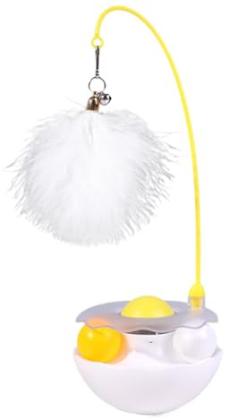 Juguete de para gatos | Caña de pescar interactiva para jugar con gatos - Accesorios para el movimiento de rascado y entrenamiento de caza en interiores y exteriores