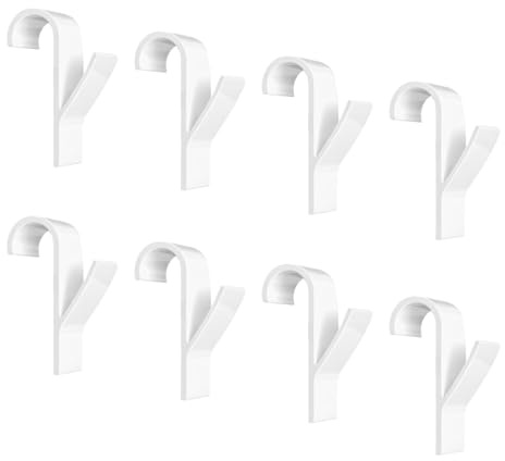 8 PCS Crochet Radiateur Rond, Crochet à serviettes Blanc,Crochet Serviette Salle De Bain,Crochetradiateur sèche serviette,CrochetSecheServiette,pour Tous lesRadiateurs Standards, Bain et Cuisine