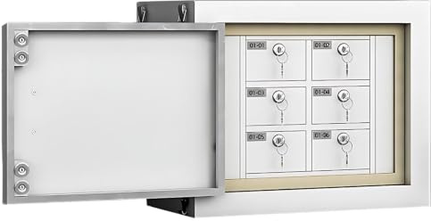Metallskåp för Mobiltelefonsignaler, Signalskyddande Skåp | Shields 5g Wi-fi Bluetooth-signaler, Väggmonterad, för Yrkestestcenter, Konferenshall(6 Slots)