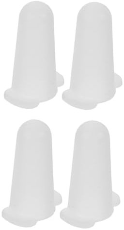 HOMSFOU 4 Pz Tappo Protettivo Per Bocchette Sacchetti Per Tubazioni in Silicone Riutilizzabili Coperture Degli Ugelli Della Torta Grandi Bianca Gel Di Silice Cappuccio Protettivo