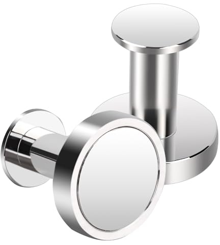 MIN CI Ganci magnetici da 36 mm, magneti extra forti 70lbs(32kg), ganci magnetici N52 resistenti per uso intensivo, magneti in terre rare argento al neodimio, gancio magnetico per Cruise Essentials