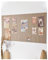Rokeblau 120 x 80cm Benutzerdefinierte große Korktafel große Pinnwand, dekorative Pinnwand aus Filz, 0,9cm dick, faltbare Fototafel mit selbstklebendem Klebeband, Sichttafel für Wände in der Schule