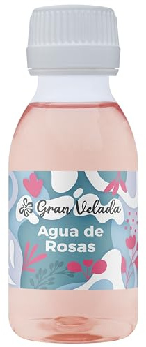 Gran Velada - Agua de Rosas 1000 ml | Ingrediente Cosmético Astringente, Antioxidante y Aromático | Para Cremas, Tónicos y Mascarillas