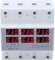 CYSFETENA 3 Phasen Din Schienen Voltmeter, 390-500v 3A Automatischer Überspannungs Überstromschutz Ac Voltmeter, Digital Einbau Amperemeter zur Echtzeitanzeige von Spannung Strom