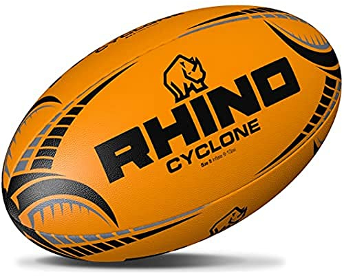ND Sports Rrb0985 Rugbyball, Leuchtend Orange, 5