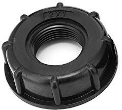 Vogueing Tool Raccord de réservoir d'eau IBC 1 pièce 2,5 cm Connecteur de réservoir IBC 60 mm Filetage grossier de sortie pour tonnes de tonneaux de 800 litres