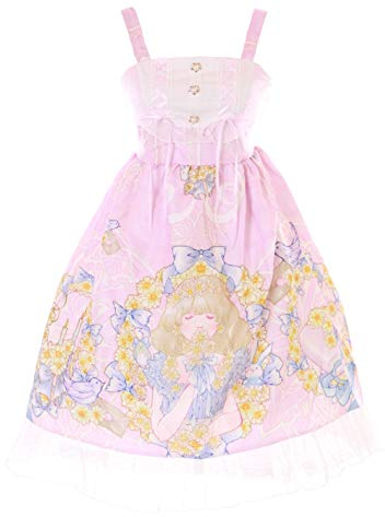 JSK-60-2 rosa krysantemum flickor blommor duva hare bärare klänning pastell goth Lolita cosplay kostym Kawaii