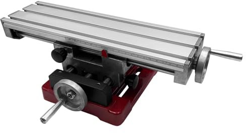 PAULIMOT Kreuztisch aus Aluminium 350 x 100 mm mit Rundsäulenführung