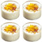 Greyoe Bicchieri da dessert, 4 pezzi trasparente tazza da dessert rotonda budino bottiglia di vetro mini succo bevanda tazza resistente alle alte temperature per dessert gelato bevanda