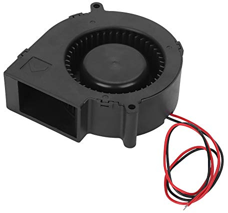 Tissting Elektrischer Grillventilator, 12V 2.85A tragbares elektrisches Handgebläse, Doppelkugellüfter mit großem Luftvolumen Turbo blower für für Outdoor Camping Kochen Picknick