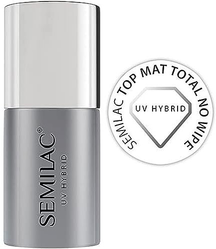 UV Nagellack Top Coat Semilac Top Matt Total No Wipe 7ml