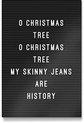 artboxONE Galerie-Print 30x20 cm Letterboard O Christmas Tree hochwertiges Acrylglas auf Alu-Dibond von Hafenkönigin