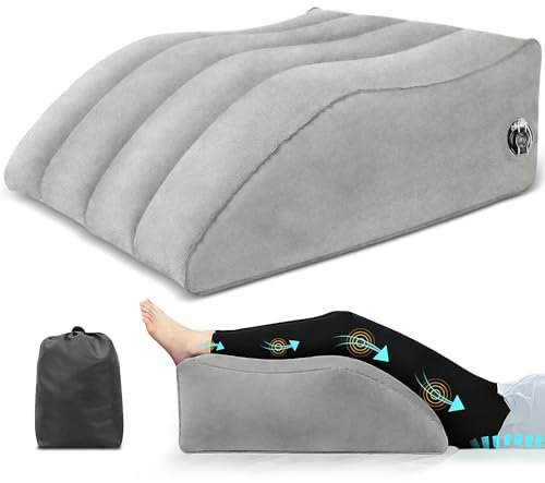 DASGUTES Beinerhöhungskissen aufblasbare Keilkissen - Venenkissen Beinhochlagerungskissen Verbesserung der Durchblutung,Keilkissen Stützkissen für Beine und Knie