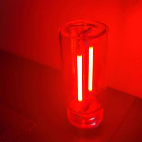 Luz de ambiente LED USB – Lámparas retro ambientales USB enchufables, mini LED interfaz de coche luz nocturna de carga para pasillo, dormitorio (rojo)