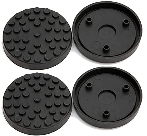 FILAVERSE - Kit de 4 Tampons/Patins en Caoutchouc pour Pont Élévateur ø120/110mm H27mm Spécifiques pour Ponts RAVAGLIOLI (E104-CUF121-3P) | Appui Stable et Sûr