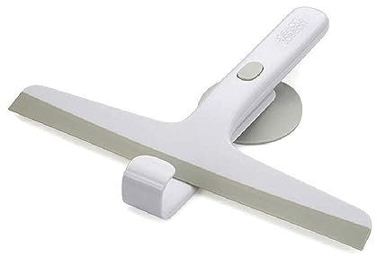 Joseph Joseph EasyStore Slimline Shower Squeegee with Storage Hook, Shower accessories, White/Grey, 4