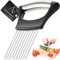 AVANA Zwiebelschneider Halter aus Edelstahl Zwiebelhalter zum Schneiden Tomate Zwiebel Schneidehilfe