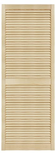 DecoMeister Mobili Porta Lamella Porte Pino Mobili Anteriore Pino Non Trattato Armadio Porta Armadio Aperto Lamelle 594x1700 mm Singolo legno massiccio a venatura naturale