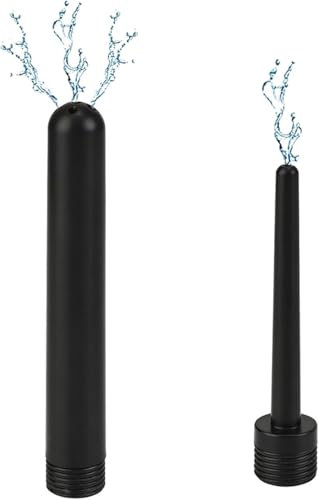 Dusche Enema Duschdüse Duschzubehör-Sets-Clean Stream Enema Düse Set mit Länge 5.11inch und Breite 0.74inch mit 5 Löchern,Schwarz
