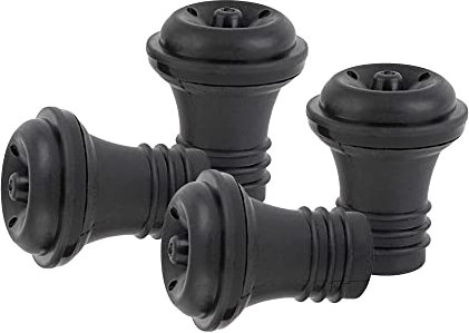 JATA HOGAR HVIN2215 Tappo Vino Set di 4 tappi in silicone per fare il vuoto Riutilizzabili Chiusura ermetica Mantiene la qualità del vino più a lungo