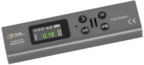 PCE Instruments Radiometer PCE-RDM 5, Strahlenschutzmessgerät zur Dosismessung von Röntgen-, Gamma- und Betastrahlung