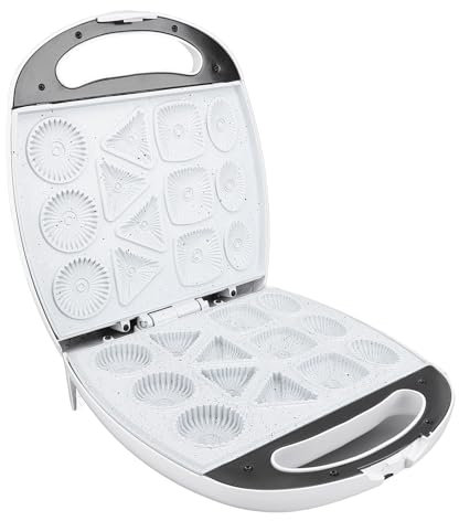 Macchina per Cuocere Biscotti Elettrica, Maniglia di Sicurezza Macchina per Biscotti a 13 Fori con Piastra in Alluminio per Macchina per Biscotti Domestici per Colazione con