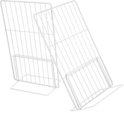 COLLBATH Separador para Organización de Hierro Blanco de Congelador y Diseño Resistente para Optimizar Espacio Uso Versátil en Supermercados y Oficinas