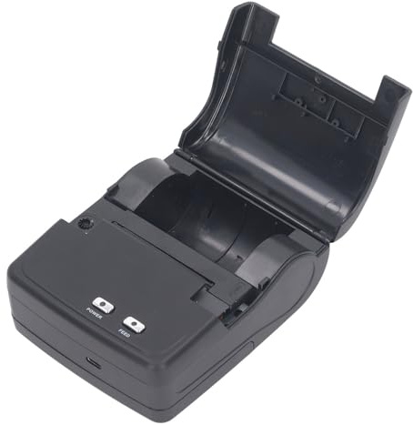 Jectse Impresora de Recibo, Impresora de Recibo de Matriz de Puntos Portátiles AC110-240V para Logística (Enchufe de la UE)