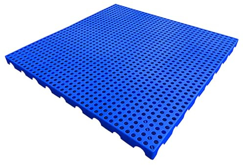 PQXQZ Palets de Plástico Palet Impermeable para Suelo Almohadillas de Envío Encajables Almohadilla de Almacenamiento Transpirable para Supermercados Almacenes Garajes y Sótanos(80x80x5cm)