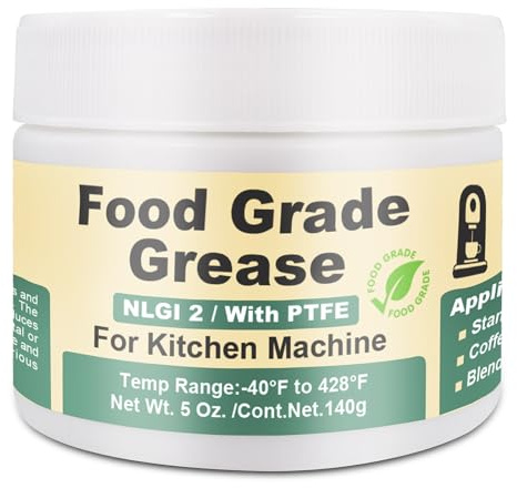 BTAS Grasa lubricante de alimentos para batidora de cocina, higiénica para batidora, cafetera, certificado NSF-H1, 150 g