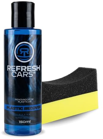 Refresh Cars Restaurador de Plásticos Exteriores – Recuperador de Negro Intenso para Parachoques y Molduras – Tratamiento Antigrís con Protección UV y Resistente a la Lluvia – Coche y Moto