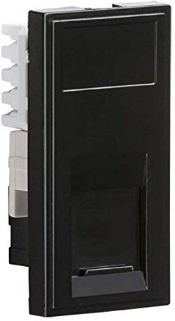 Knightsbridge NETCAT6BK RJ45 Outlet Module 25 mm x 50 mm in Black