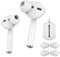 AhaStyle Silicone Earbuds Covers - Earplugs Covers 3 Pairs Anti-slip with Silicone Storage Hook Pouch Compatible with Apple AirPods 2 & 1 or EarPods (3 Pairs Small, White)