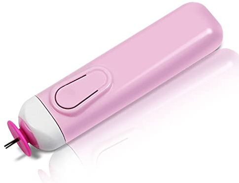 Electric Quilling Pen, Quilling Slotted Tool Automated Paper Volume Curling Pen for DIY Quilling Paper(Pink)