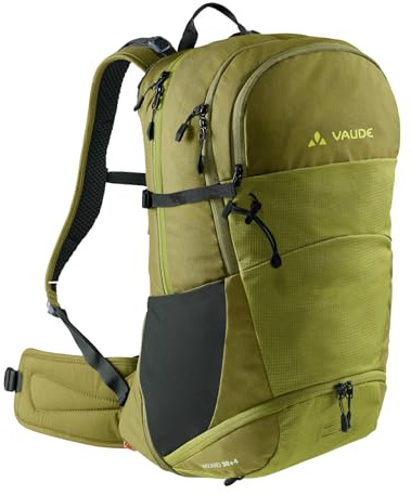 VAUDE Wanderrucksack Wizard 30+4, wasserabweisender Rucksack Damen & Herren, komfortabler Trekkingrucksack mit durchdachtem Tragesystem & praktischer Fächeraufteilung - avocado