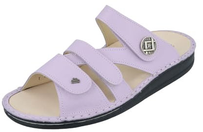 Finn Comfort Agueda Damen Pantoletten lila Flieder Porto Glattleder