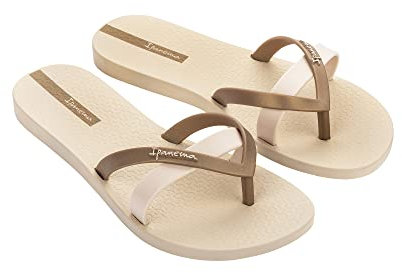 Ipanema Damen Kirei FEM Flipflop, BEIGE/Gold, 37 EU