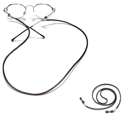 ehomiiii Brillenband & Brillenkette- Echtleder, hochwertiger Brillenhalter, stilvolle Brillenkette für Damen - Robustes Brillenband für Herren, kinderfreundliches Brillenband