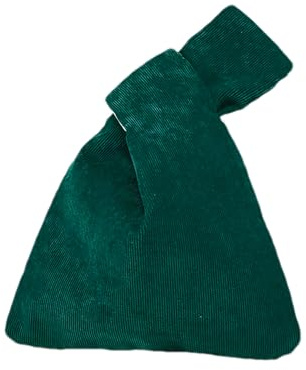 Anopo Bolso de Mano de Nudo para Mujer Pequeños Estética Bolso Nudo Muñeca Bolso de Noche Moda Bolso de Mano Verde Oscuro