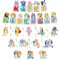 Luchild Geburtstag Deko Junge Mädchen Blue- y Bunting Girlande Hängende Deko Geburtstagsdeko Dog Swirl Decorations Happy Birthday Banner Partyzubehör für Kindergeburtstag Dog Thema Party Supplies Deko
