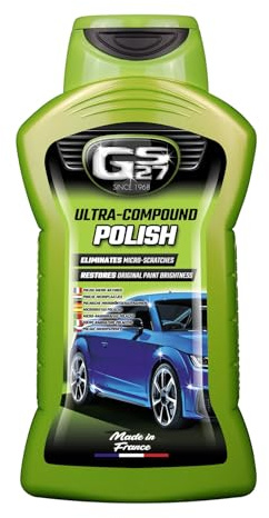 GS27 - Lucidante Ultra Compound per Auto - Elimina facilmente micrograffi e imperfezioni dalla carrozzeria 500 ml