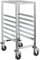vidaXL Tablettwagen mit 6 GN-Behältern 39x55x87 cm Edelstahl, Abräumwagen, Geschirrwagen, Backblechwagen, Regalwagen, Stikkenwagen