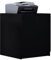 Vladon Druckerkommode Logan, Aktenschrank mit 2 Fächern und 2 Türen, Korpus in Schwarz matt, Fronten in Schwarz matt, (51 x 60,5 x 54 cm)